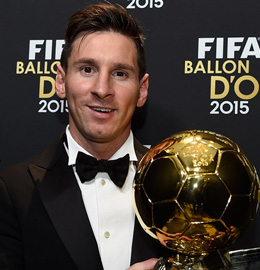 Lionel Messi Wins The 2015 Ballon D Or Messi Vs Ronaldo